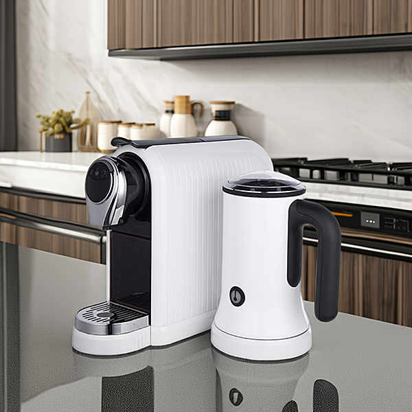Hindi kumakabog ang iyong home coffee game sa pamamagitan ng coffee maker with milk frother.