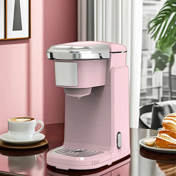 Sip on something sweet with a pink coffee machine