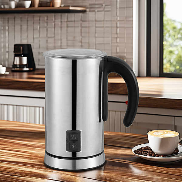 Create rich, creamy foam for your morning coffee with a durable stainless steel frother.