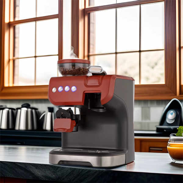 Réveillez-vous et sentez le café grâce à une machine à café moulu.