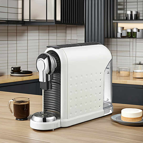 Améliorez votre routine matinale grâce à la praticité d'une machine à café blanche.