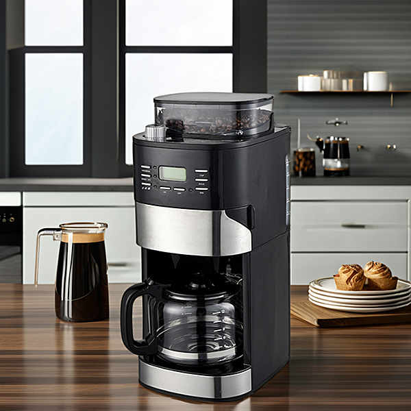 Multi-Functional Coffee Pot with Built-In Grinder