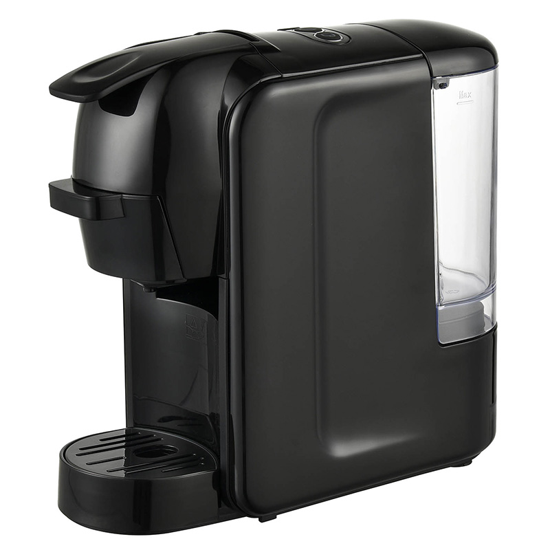 Bagong kompaktna kape machine na may mga ulo at ground capsule coffee maker
