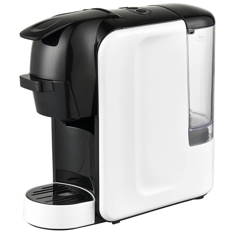 Bagong kompaktna kape machine na may mga ulo at ground capsule coffee maker