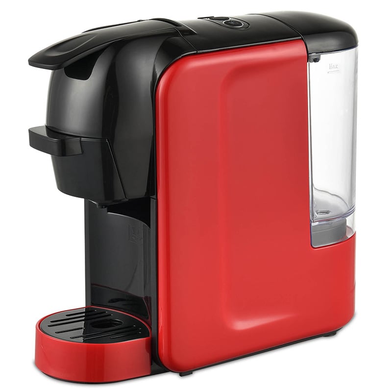 Bagong kompaktna kape machine na may mga ulo at ground capsule coffee maker