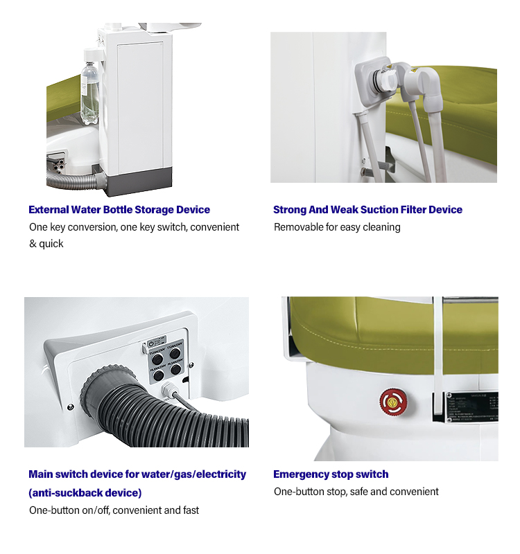 Floor Standing Sidebox USA style Dental Chair factory