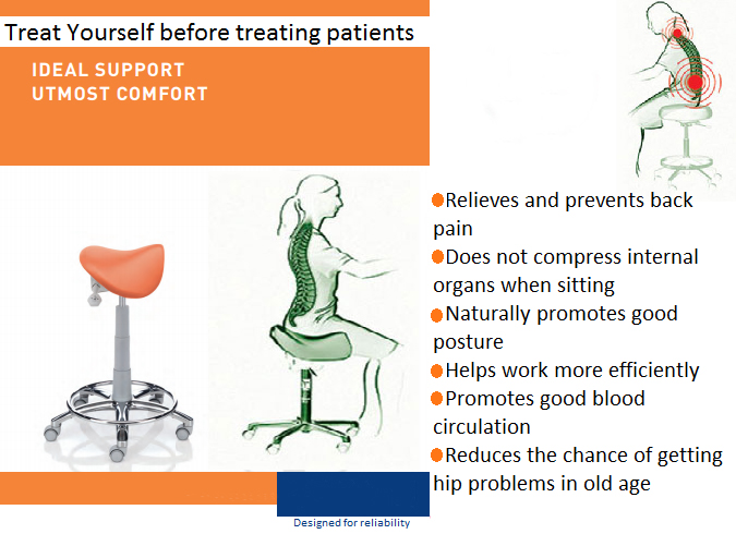 Dental Steel Dentist Saddle Stool dental assistant stool leather cushion stool manufacture