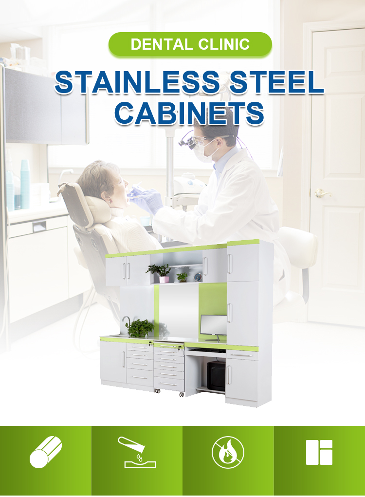 Professional OEM ODM Customized Inspired Combination Dental Clinic Furniture Desk Storage Cabinet details