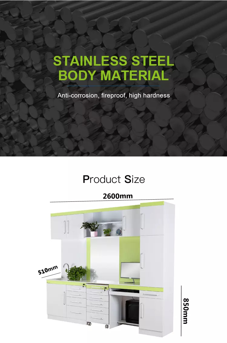 Professional OEM ODM Customized Inspired Combination Dental Clinic Furniture Desk Storage Cabinet manufacture