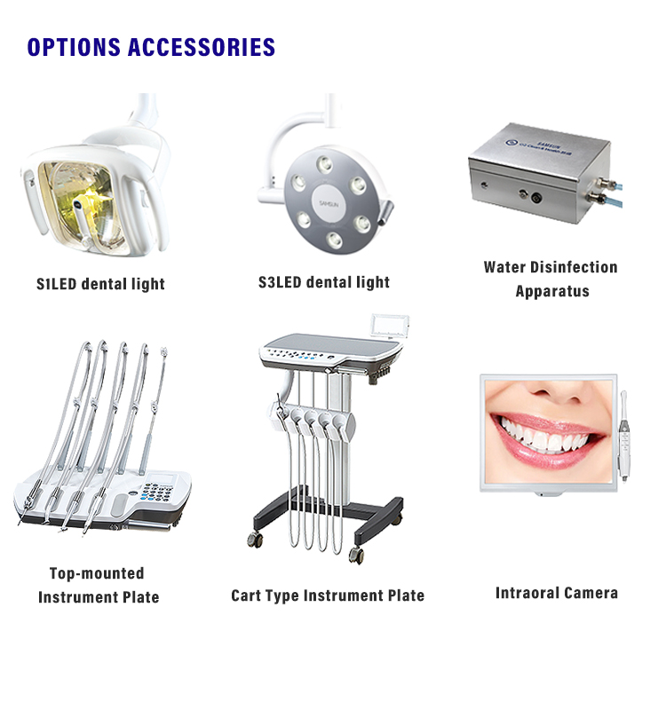 Floor Standing Sidebox USA style Dental Chair supplier