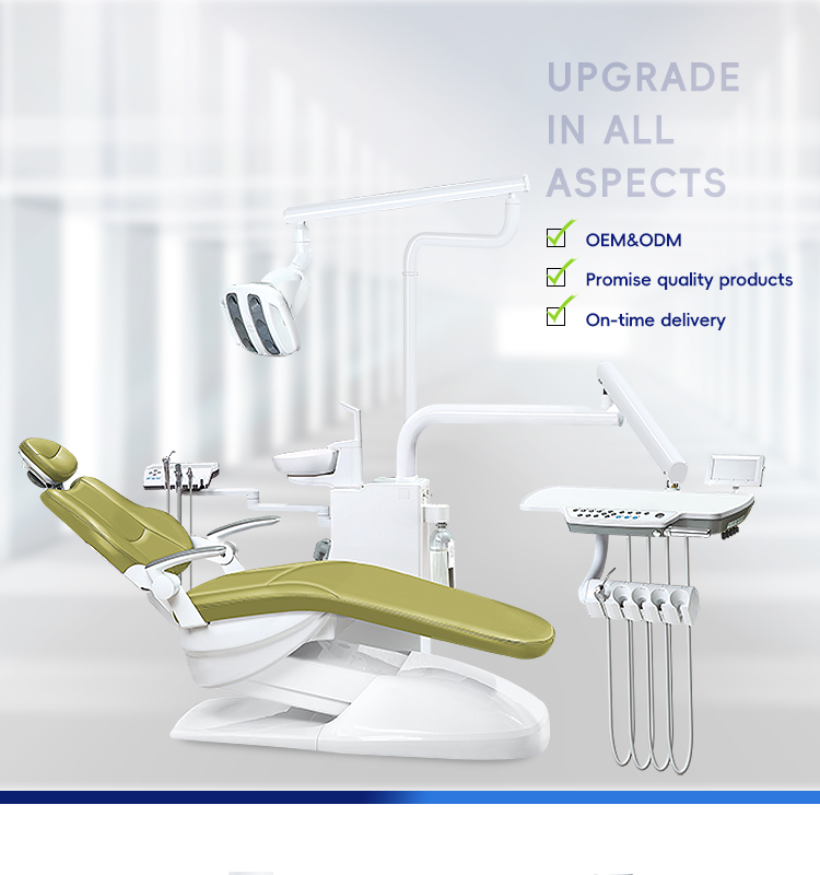 Floor Standing Sidebox USA style Dental Chair factory