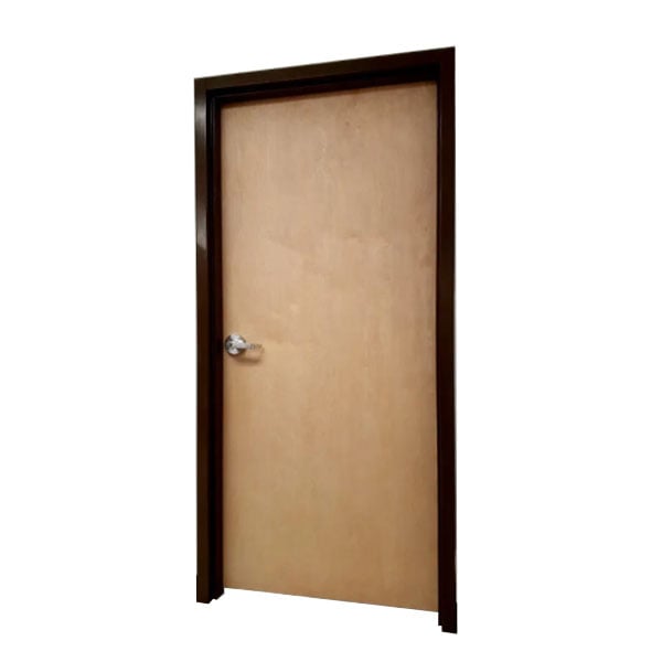 Innovación en la Puerta de Madera Maciza con Revestimiento de Abedul