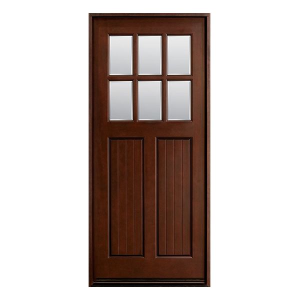 Innovation dans les portes d'entrée en acajou