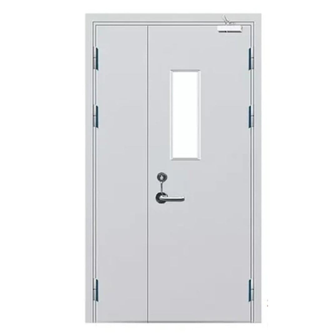Un-Equal Double Leaf Metal Door