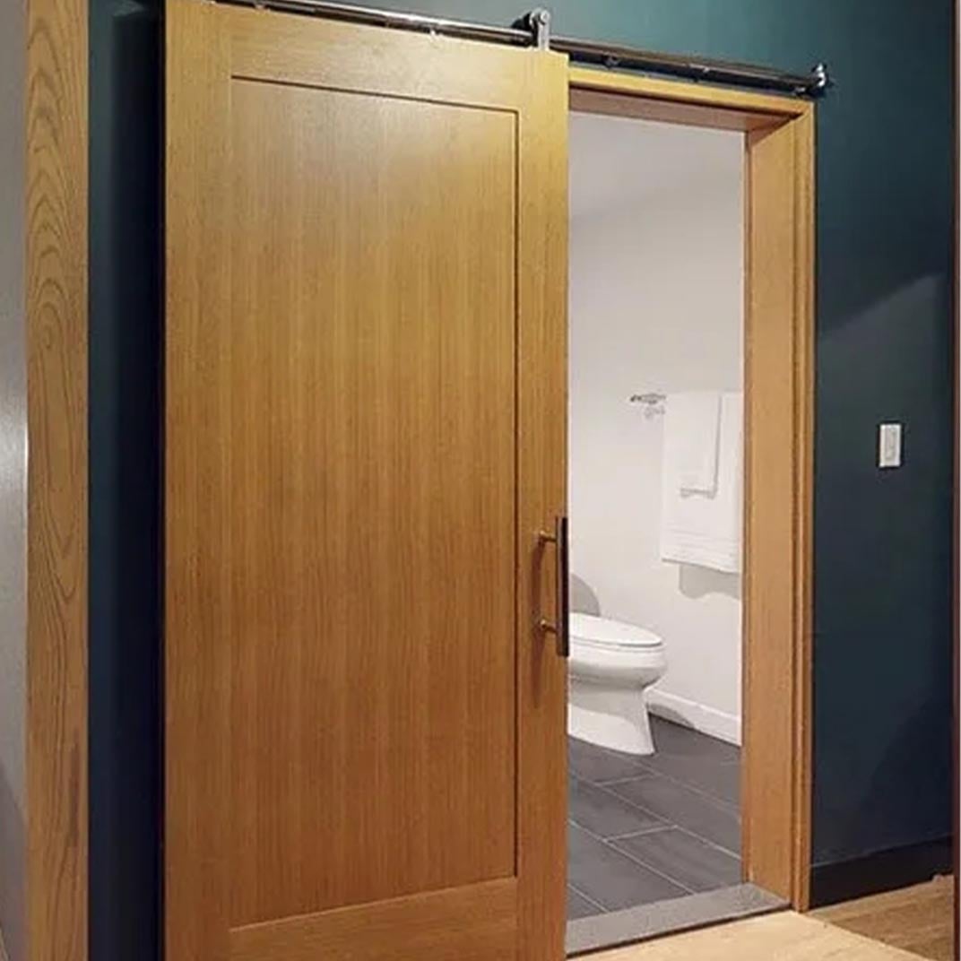 Bathroom Sliding Wood Barn Door