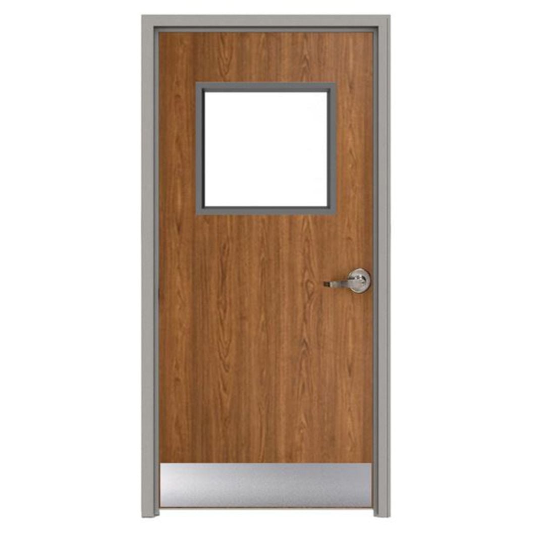 Porte ignifuge en bois stratifié plastique