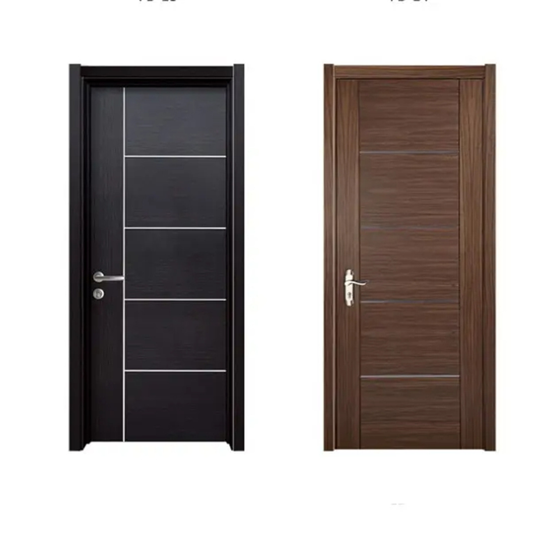 Decoration or Groove Wooden Fire Door