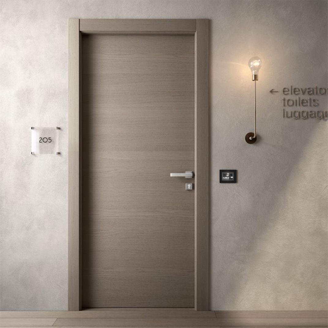 Porte ignifuge en bois stratifié mélamine