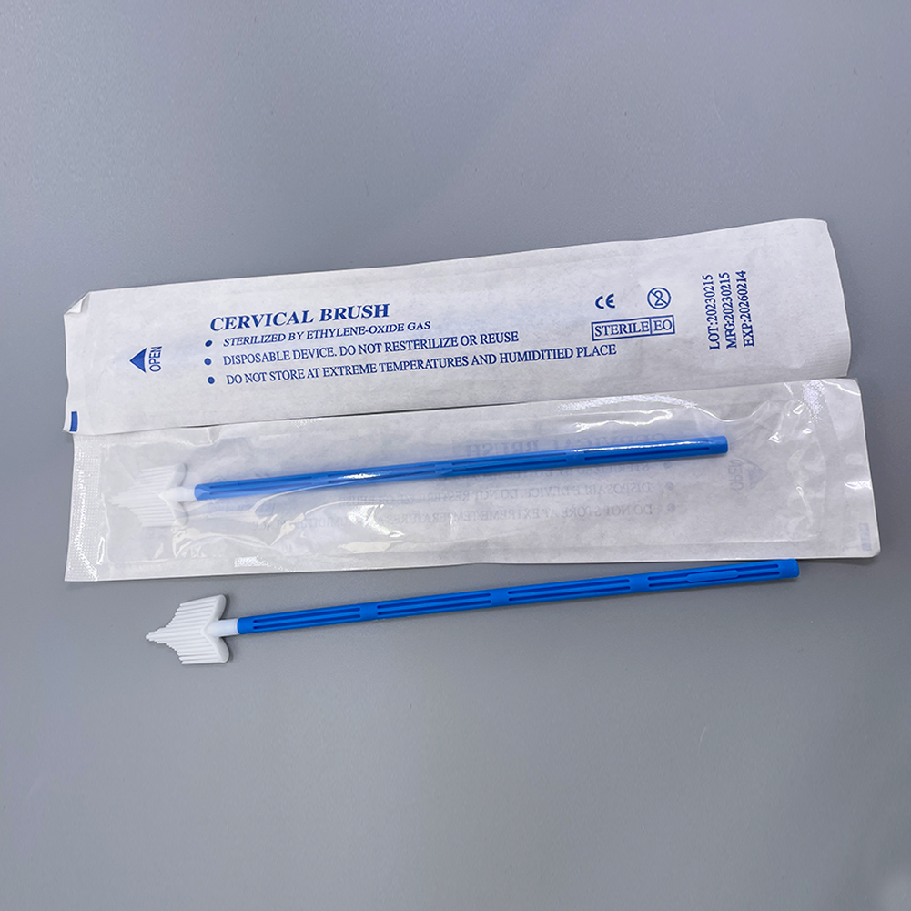 Disposable Pap Smear Brush HPV Test Kit Cervical Brush cervical specimen collection Cytology Vaginal Cervical Brush manufacture