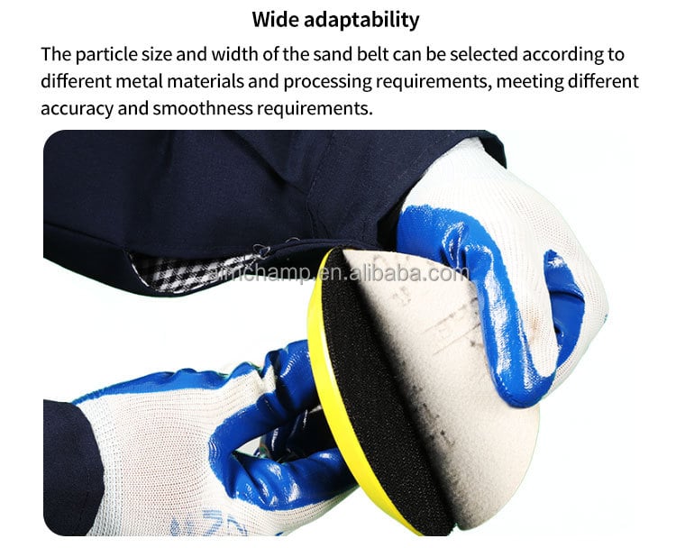 Automotive 125mm 5/6 Inch Black Silicon Carbide Y-Wt Polyester Cloth Sandpaper Sheets Sanding Discs factory
