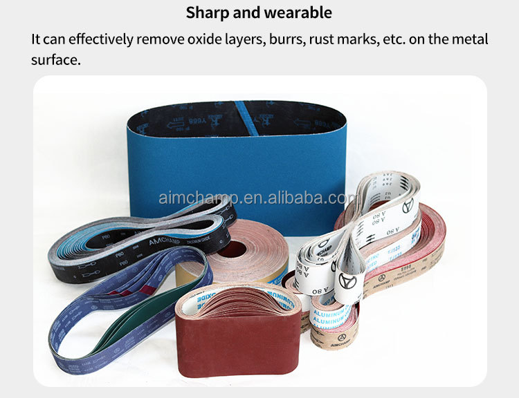 High quality Polishing Alloys 1.38*100m Jumbo Roll purple Ceramic J-wt soft Cloth Sanding Belt abrasive tools factory
