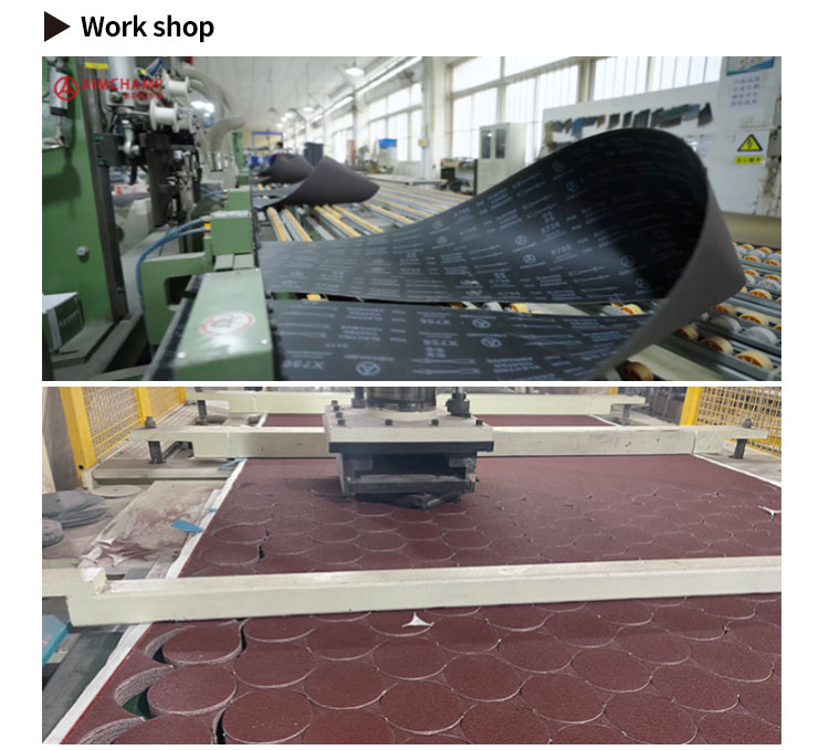 Aimchamp Gxk51 Wood Polishing Jumbo Abrasive Cloth Roll Aluminum Oxide Sand Cloth Diamond Sanding Rolls supplier