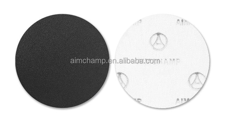 Automotive 125mm 5/6 Inch Black Silicon Carbide Y-Wt Polyester Cloth Sandpaper Sheets Sanding Discs manufacture