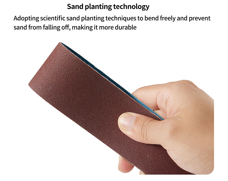 Manufacturing abrasive tool x-wt customized size red Aluminium Oxide cloth belt Sanding belt  for wood working and metal working manufacture