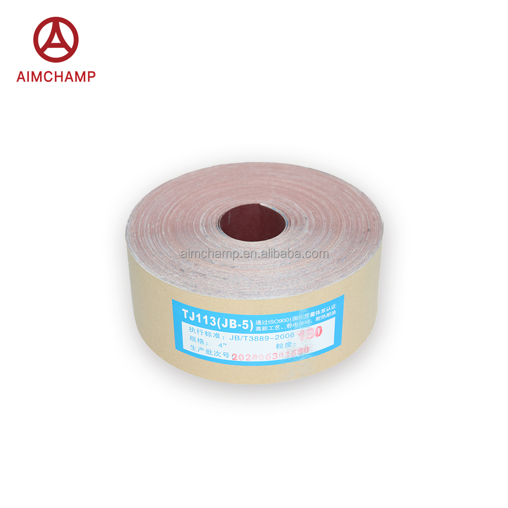Aimchamp Gxk51 Wood Polishing Jumbo Abrasive Cloth Roll Aluminum Oxide Sand Cloth Diamond Sanding Rolls details