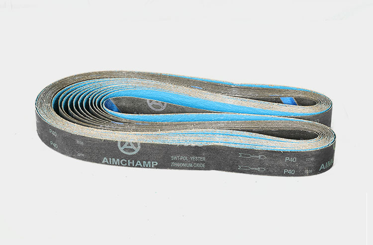 AIMCHAMP Zirconia Sanding Belt Best Quality Roll Type Abrasive Customized Size P40 P120 Resistant Overheating Metal Working manufacture