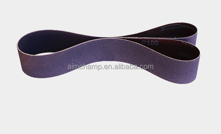 High quality Polishing Alloys 1.38*100m Jumbo Roll purple Ceramic J-wt soft Cloth Sanding Belt abrasive tools manufacture