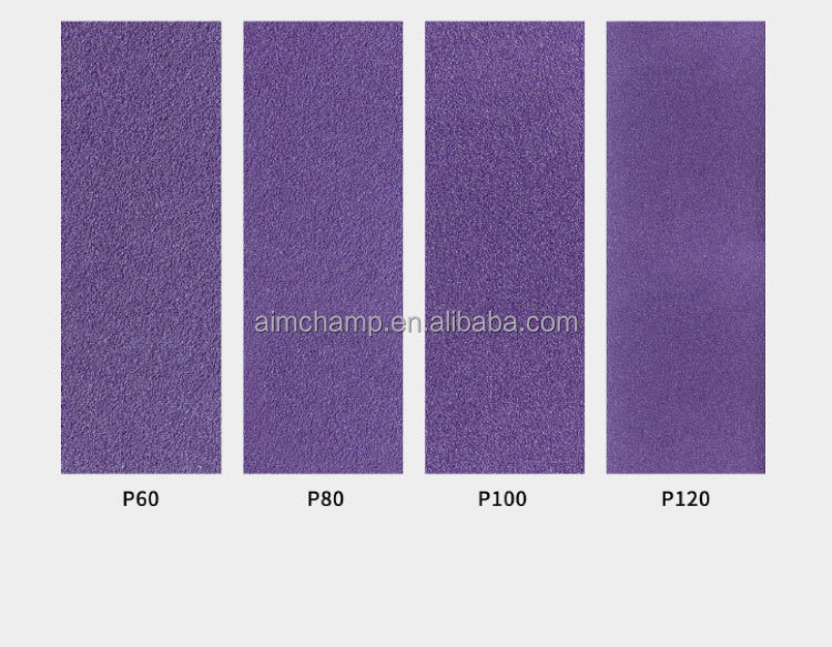 High quality Polishing Alloys 1.38*100m Jumbo Roll purple Ceramic J-wt soft Cloth Sanding Belt abrasive tools factory