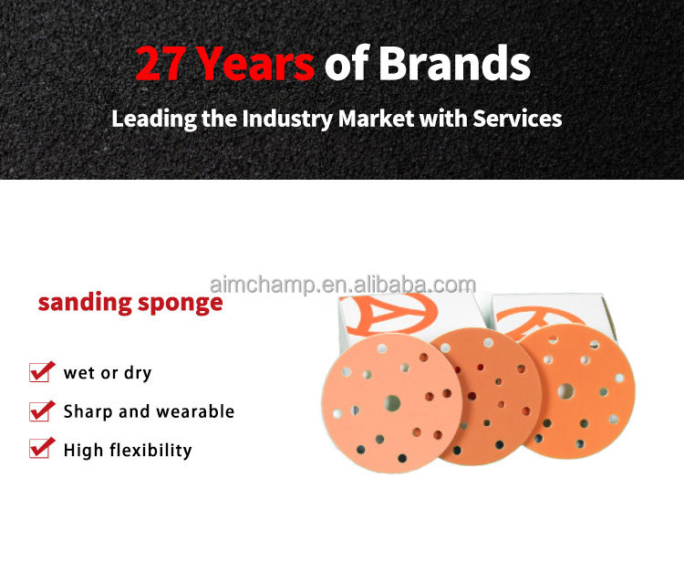Sanding Sponge Block 12000 Grit 3/5/6/8 Inch Aluminium Oxide Double Angled Flexible Sanding Sponge supplier