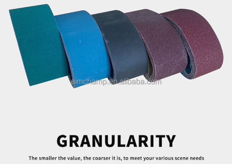 High quality Polishing Alloys 1.38*100m Jumbo Roll purple Ceramic J-wt soft Cloth Sanding Belt abrasive tools details