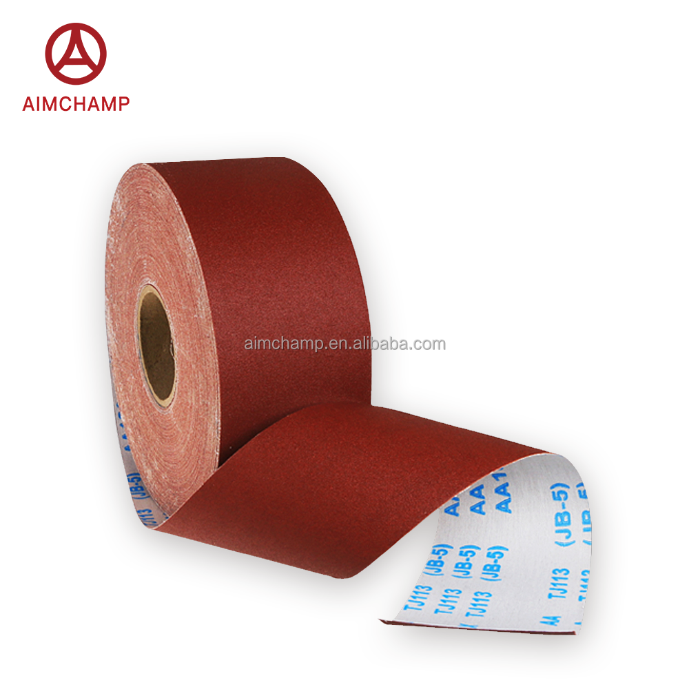 Aimchamp Gxk51 Wood Polishing Jumbo Abrasive Cloth Roll Aluminum Oxide Sand Cloth Diamond Sanding Rolls manufacture