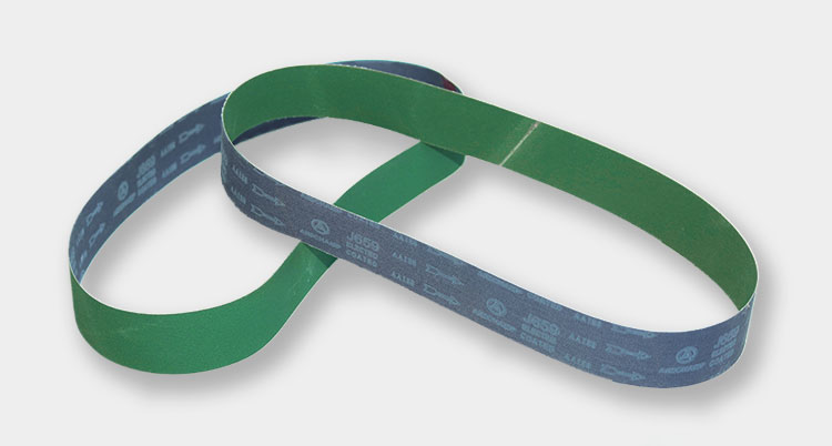 Good quality Green Calcined aluminum oxide Flexible J-wt Sanding cloth Sanding Belt for wood working  wet and dry polishing factory