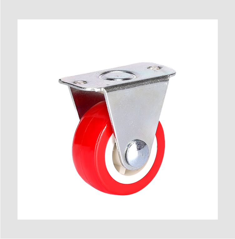 plastic caster wheel 25/32/38/50/63/75mm PVC caster wheel manufacturer rigid style for furniture and shelves supplier
