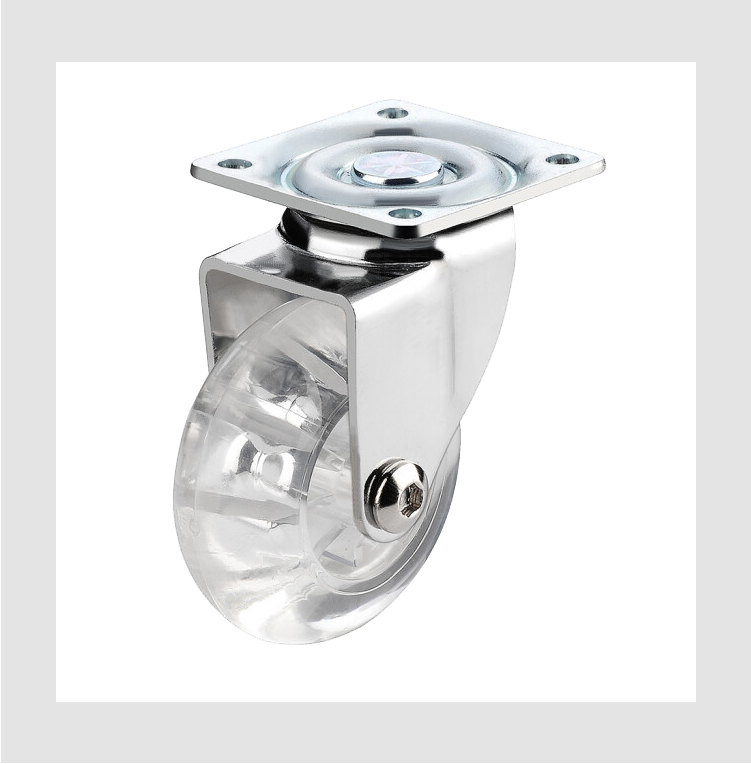 PU TRANSPARENT CASTER FOR FURNITURE RODIZIO EM GEL factory