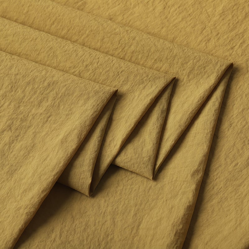 High waterproof quality 100%nylon 310T Wrinkle nylon taffeta Fabric for jacket manufacture