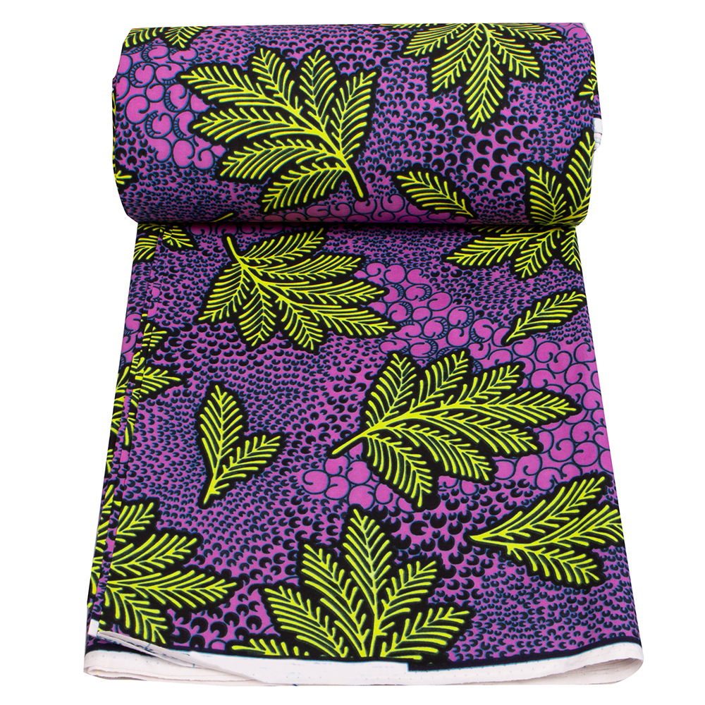 Traditional National Clothing Women Dresses Cotton Fabric 100% Cotton African Batik Double-sided Printed Dutch 6yds Fabric Woven manufacture