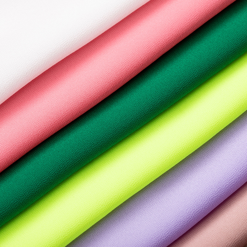 Moisture absorption ventilation 100% Polyester 50D chiffon fabric for T-shirt details