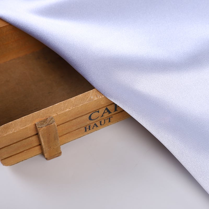 50D*75D Satin 97% Polyester 3% Spandex Soft Imitation Silk Fabric for nightwear factory
