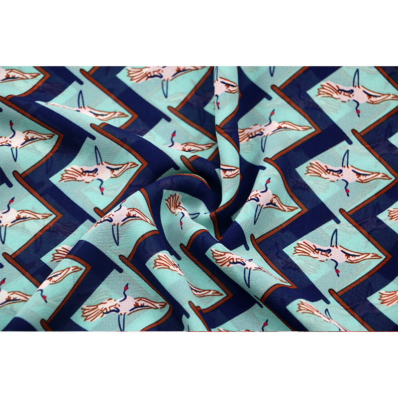 New style 2024 polyester yarn Chiffon printed fabric spring summer dress fabric available from stock supplier