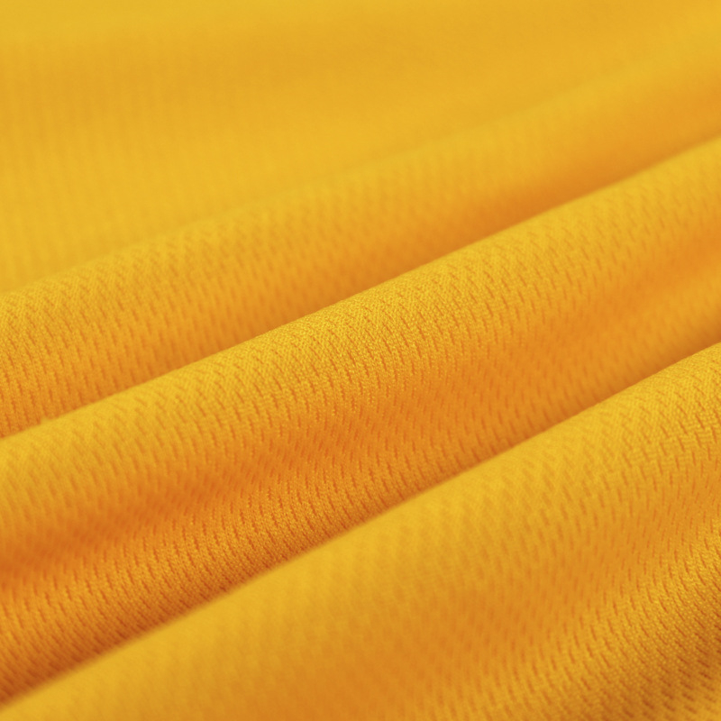 Moisture wicking 75D 100% polyester mesh fabric for school uniform sportswear supplier