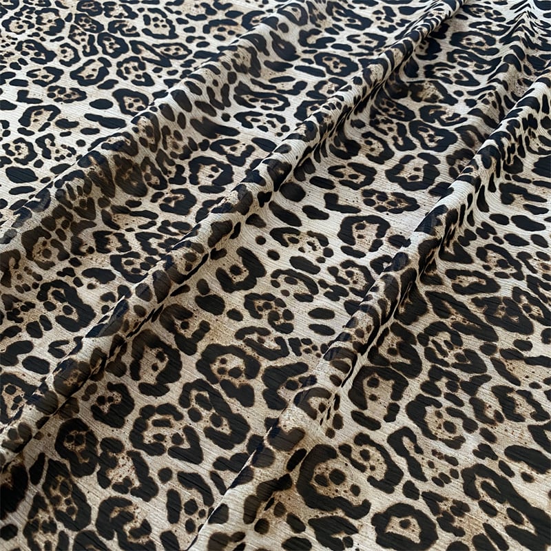 Printed 100%polyester 75D crinkle chiffon fabric for women's dress manufacture