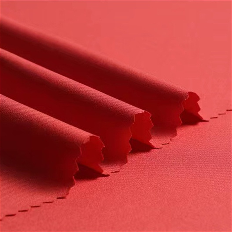 High quality 95% Polyester 5% Spandex 100D 4 way stretch plain fabric for T-shirt supplier