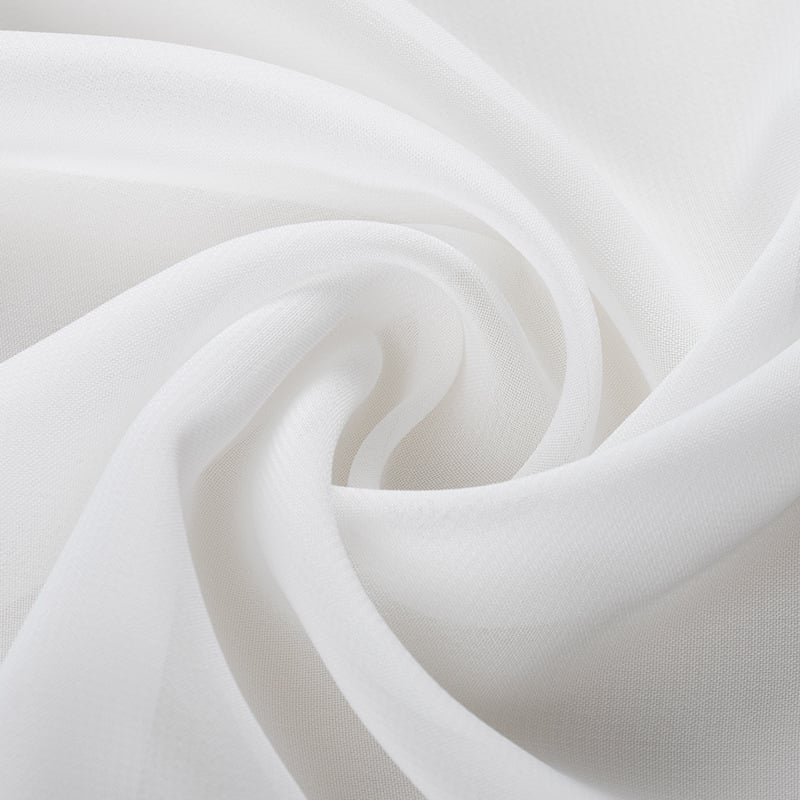 Delicate and Soft 100% Polyester 100D 85gsm Chiffon Fabric for dress factory