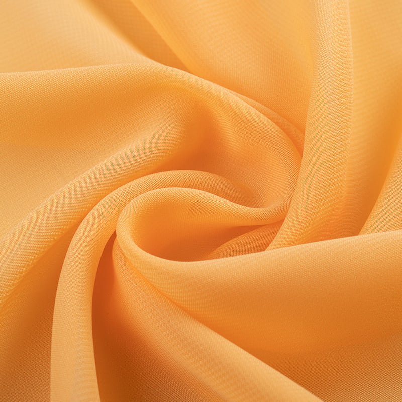 Delicate and Soft 100% Polyester 100D 85gsm Chiffon Fabric for dress factory