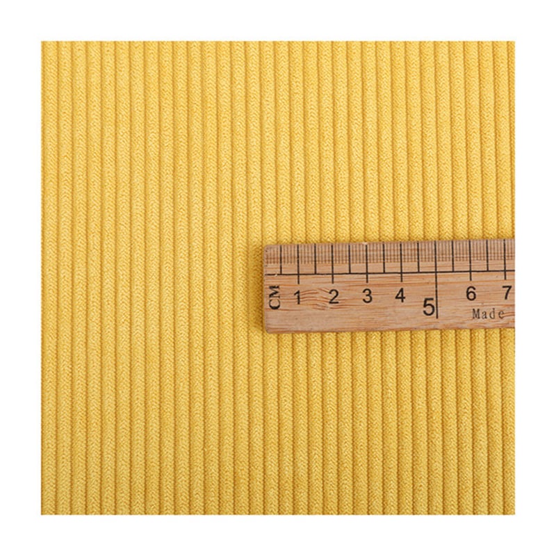Soft and warm 90%polyester 10%nylon 6w corduroy fabric for home textiles manufacture