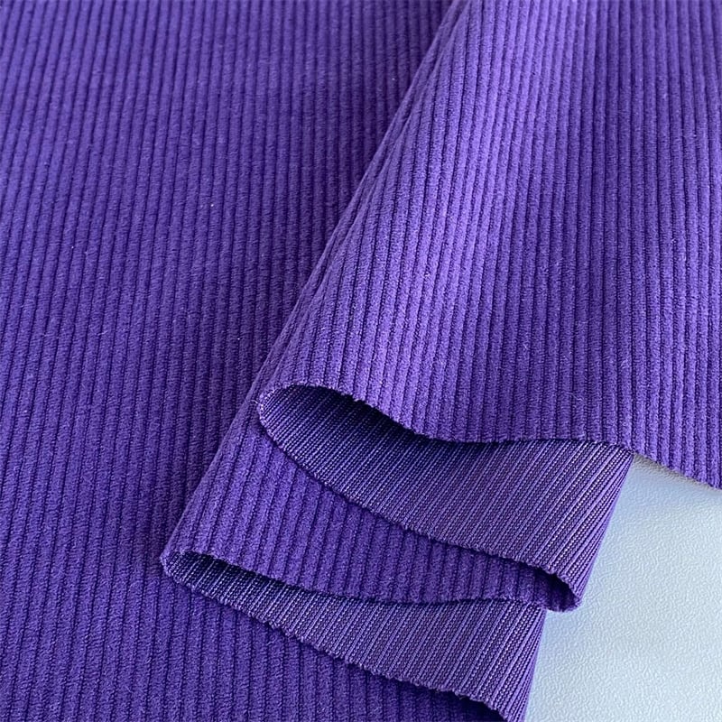 High quality 100%polyester 11w corduroy fabric for overall dress factory